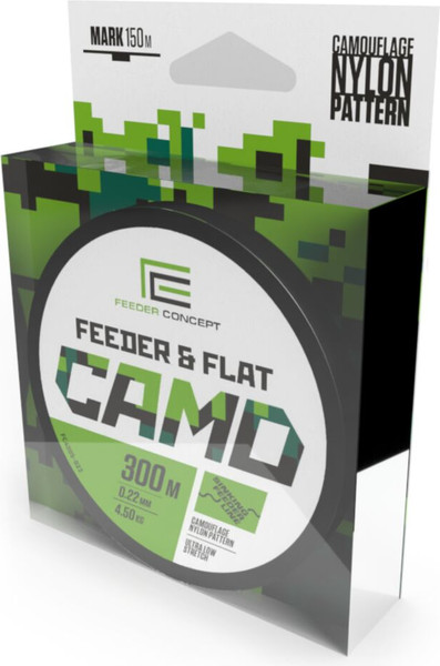 Изображение товара Леска монофильная Feeder Concept Feeder & Flat Camo 300/025 / FC4005-025