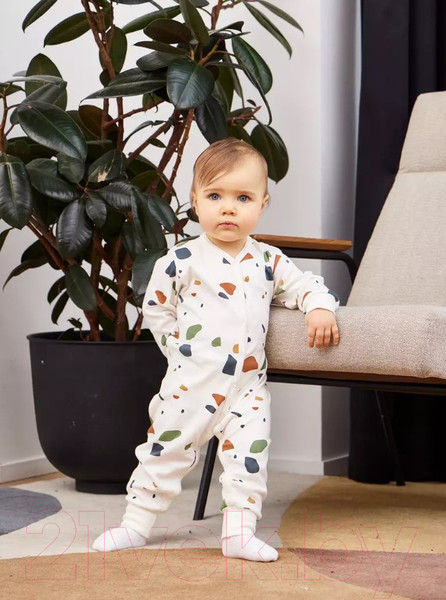 Изображение товара Набор комбинезонов для малышей Rant Mosaic / 1675/1 (р.56, бежевый)