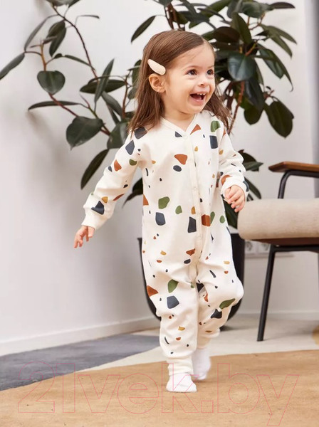 Изображение товара Набор комбинезонов для малышей Rant Mosaic / 1675/1 (р.62, бежевый)