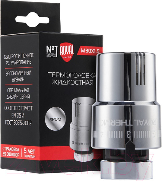 Изображение товара Головка термостатическая Royal Thermo М30x1.5 (хром)