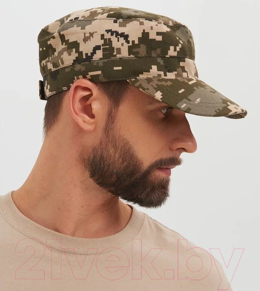 Изображение товара Бейсболка для охоты и рыбалки Huntsman Охотника Светлый пиксель Смесовая Рип-Стоп  (р-р 58-60)