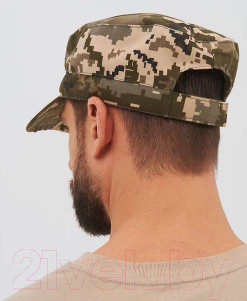 Изображение товара Бейсболка для охоты и рыбалки Huntsman Охотника Светлый пиксель Смесовая Рип-Стоп  (р-р 58-60)