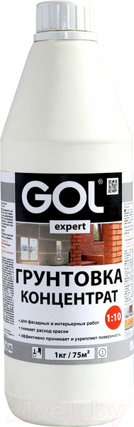 Изображение товара Грунтовка GOL Expert Концентрат акриловая (1кг)