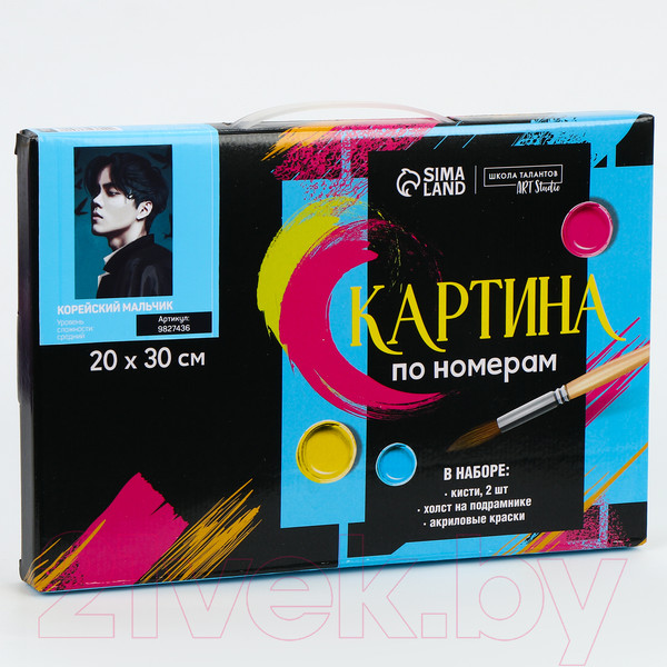 Изображение товара Картина по номерам Школа талантов Корейский мальчик / 9827436