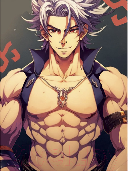 Изображение товара Картина по номерам Школа талантов Накаченный парень / 9827434