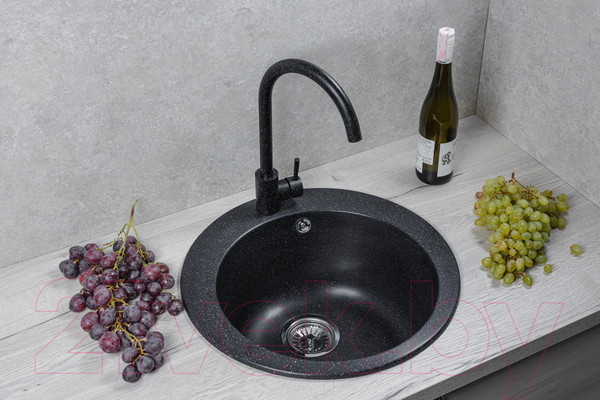 Изображение товара Мойка кухонная Marblan Orbi (черный)