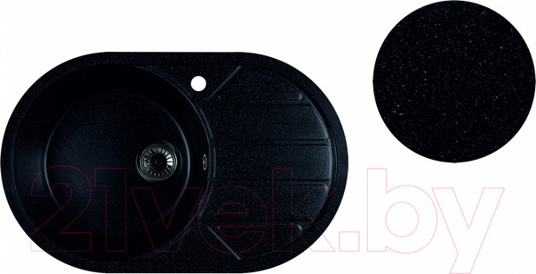 Изображение товара Мойка кухонная Marblan Elon L (черный)