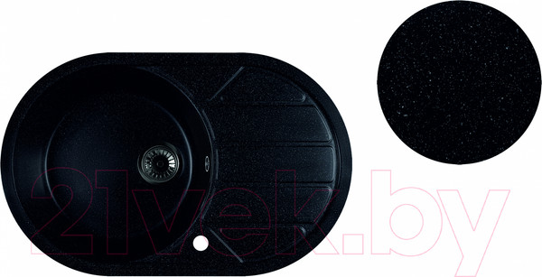 Изображение товара Мойка кухонная Marblan Elon R (черный)