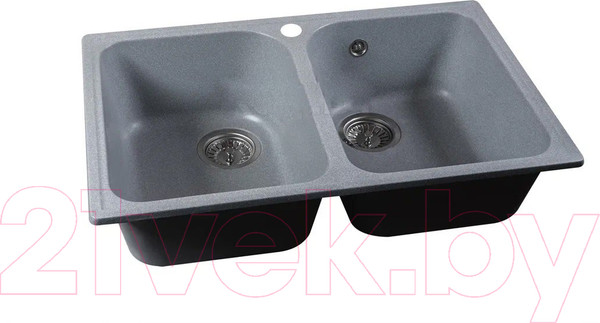 Изображение товара Мойка кухонная Marblan Duas (серебристый)