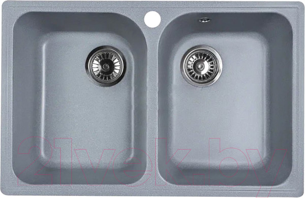 Изображение товара Мойка кухонная Marblan Duas (серебристый)