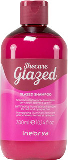 Изображение товара Шампунь для волос Inebrya Shecare Glazed Ламинирующий для блеска тусклых волос (300мл)