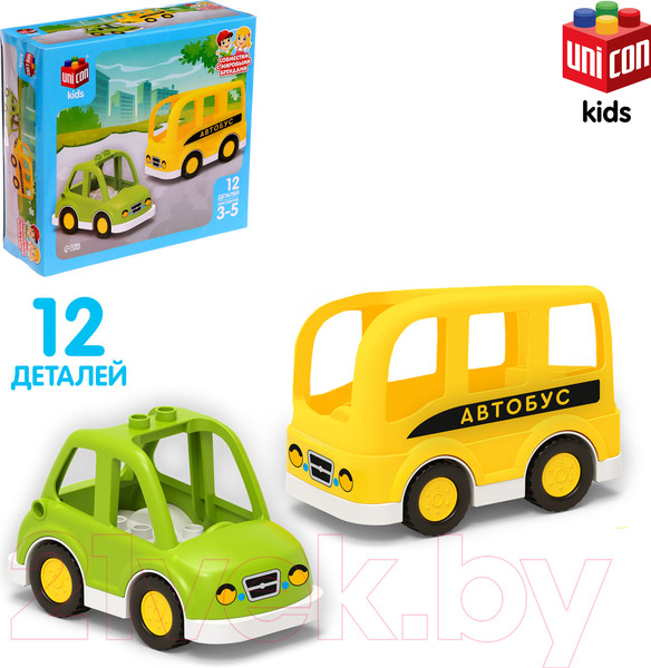 Изображение товара Конструктор Unicon Транспорт / 9826958 (12эл)