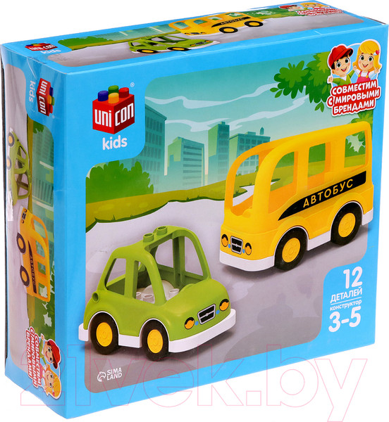 Изображение товара Конструктор Unicon Транспорт / 9826958 (12эл)
