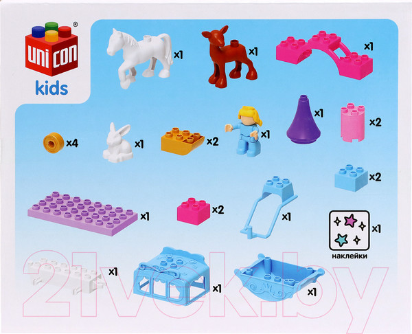 Изображение товара Конструктор Unicon Принцесса / 9826977 (23эл)