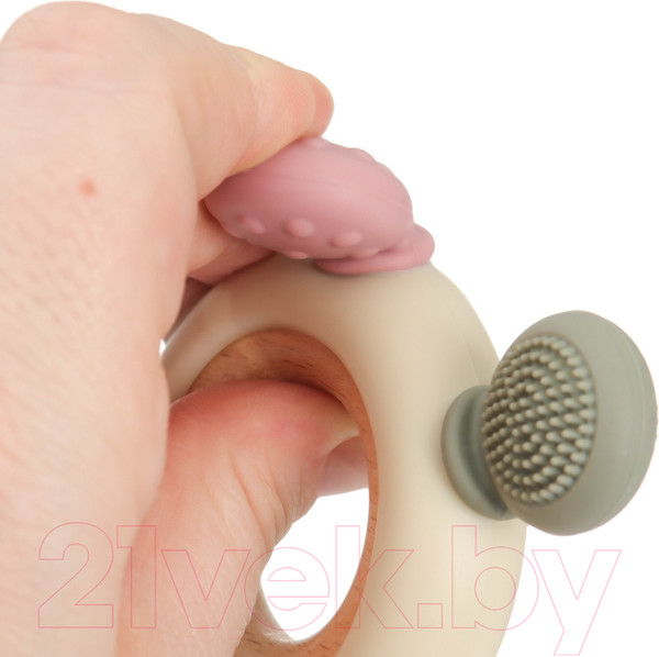 Изображение товара Прорезыватель для зубов Mum&Baby Массажер / 9912655 (розовый/бежевый)