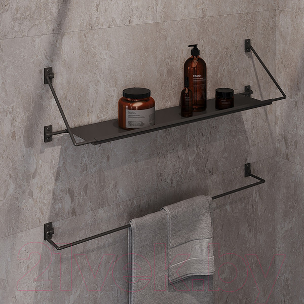 Изображение товара Полка для ванной Niagara NG9020B (черный матовый)