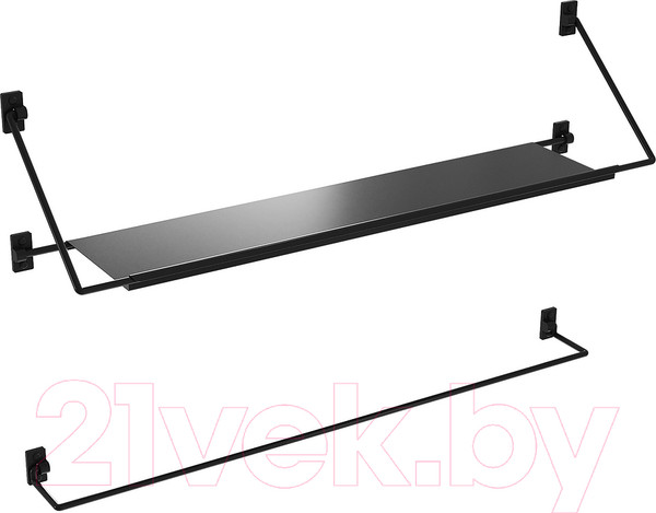 Изображение товара Полка для ванной Niagara NG9020B (черный матовый)
