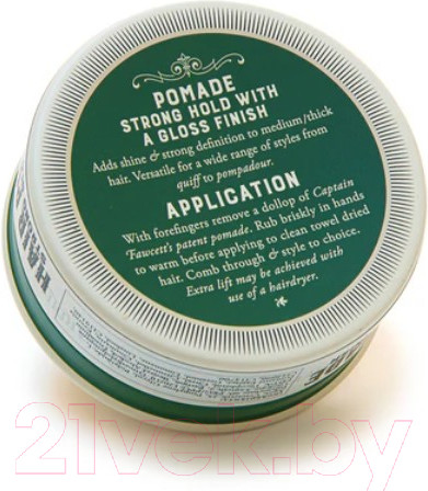 Изображение товара Помада для укладки волос Captain Fawcett Strong Hold Pomade сильной фиксации (100мл)