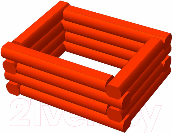 Изображение товара Грядка модульная Массив-Древ D10 4-4-0 600x800x320