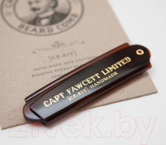 Изображение товара Расческа для бороды Captain Fawcett Folding Pocket Beard Comb CF.82T складная