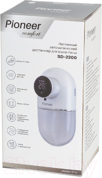 Изображение товара Сенсорный дозатор для жидкого мыла Pioneer SD-2200