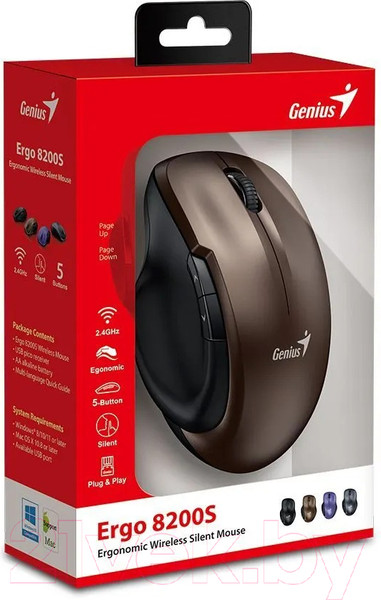 Изображение товара Мышь Genius Ergo 8200S (шоколадный)