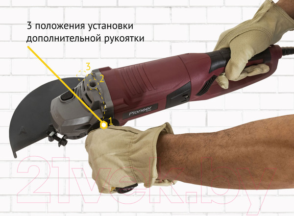 Изображение товара Угловая шлифовальная машина Pioneer AG-M2200-230-01