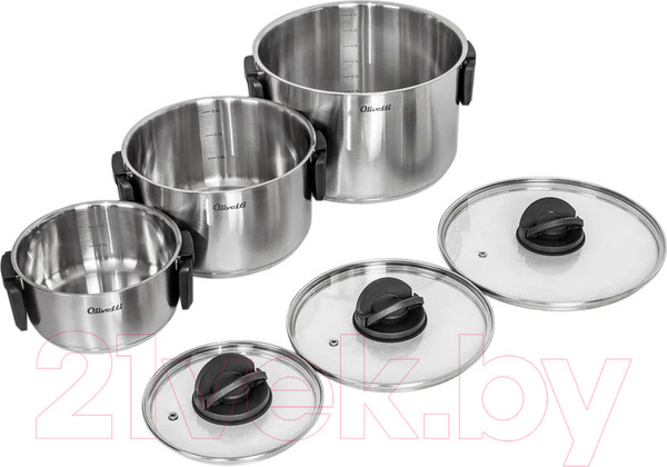 Изображение товара Набор кастрюль Olivetti SCKFL8136
