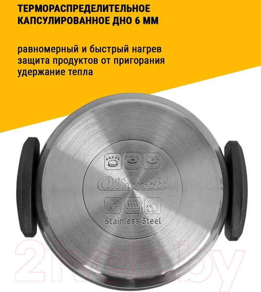 Изображение товара Набор кастрюль Olivetti SCKFL8136
