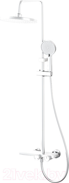 Изображение товара Душевая система со смесителем Ekko E2503-8 (белый матовый)