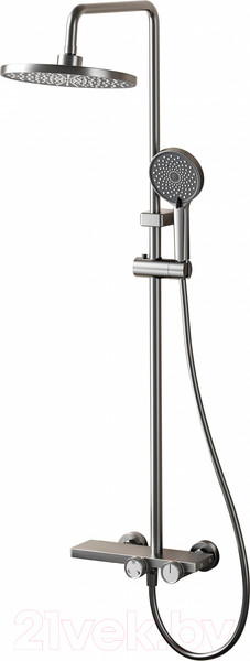 Изображение товара Душевая система со смесителем Ekko E2503-21 (темно-серый)
