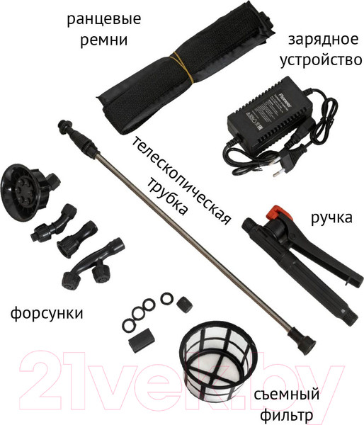 Изображение товара Опрыскиватель аккумуляторный Pioneer BWS-10L-01