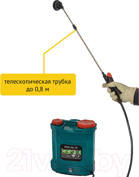 Изображение товара Опрыскиватель аккумуляторный Pioneer BWS-10L-01