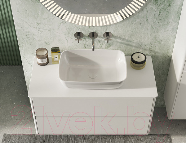 Изображение товара Тумба под умывальник Belux Джаз НП 100-02 (1, белый глянцевый)