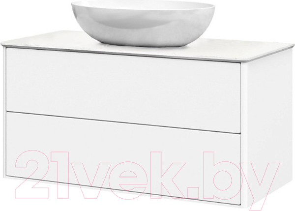 Изображение товара Тумба под умывальник Belux Джаз НП 100-02 (1, белый глянцевый)
