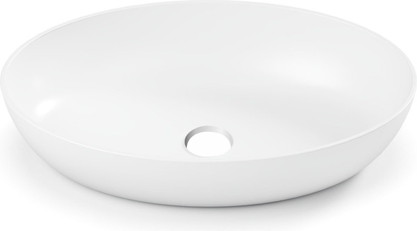 Изображение товара Умывальник Belux Турин 610 эллипс (18, белый матовый/Solid Surface)