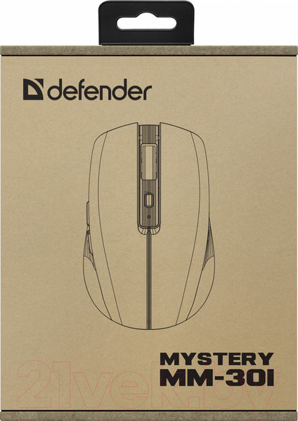 Изображение товара Мышь Defender Mystery MM-301 / 52301 (фиолетовый)
