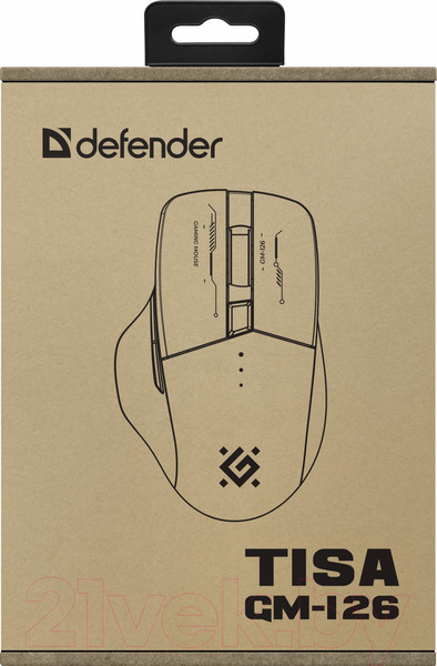 Изображение товара Мышь Defender Tisa GM-126 / 52126 (белый/синий)