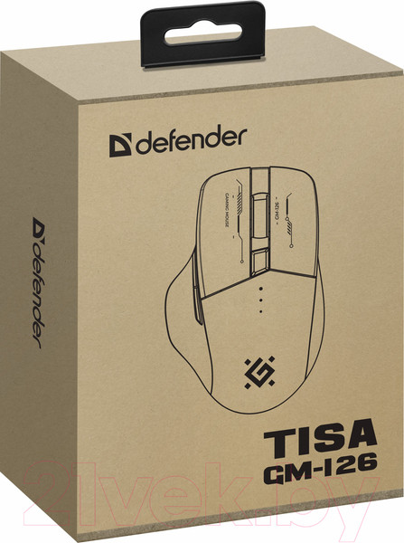 Изображение товара Мышь Defender Tisa GM-126 / 52126 (белый/синий)