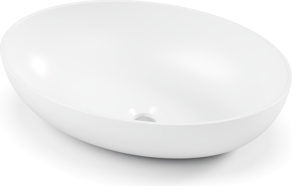 Изображение товара Умывальник Belux Дубай Д-570 (18, белый матовый/Solid Surface)