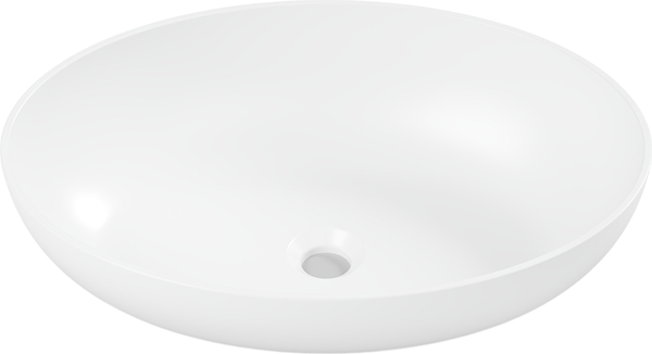 Изображение товара Умывальник Belux Дубай Д-570 (18, белый матовый/Solid Surface)
