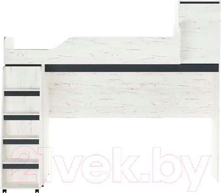Изображение товара Двухъярусная кровать Памир Гретта (крафт белый/антрацит)
