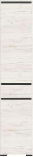 Изображение товара Шкаф-пенал Памир Гретта Д2С1Я (крафт белый/антрацит)