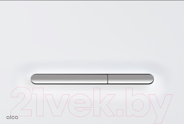 Изображение товара Кнопка для инсталляции Alcadrain M1876-1 (белый матовый/хром глянцевый)