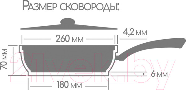 Изображение товара Сковорода Горница Шоколад с2654аш