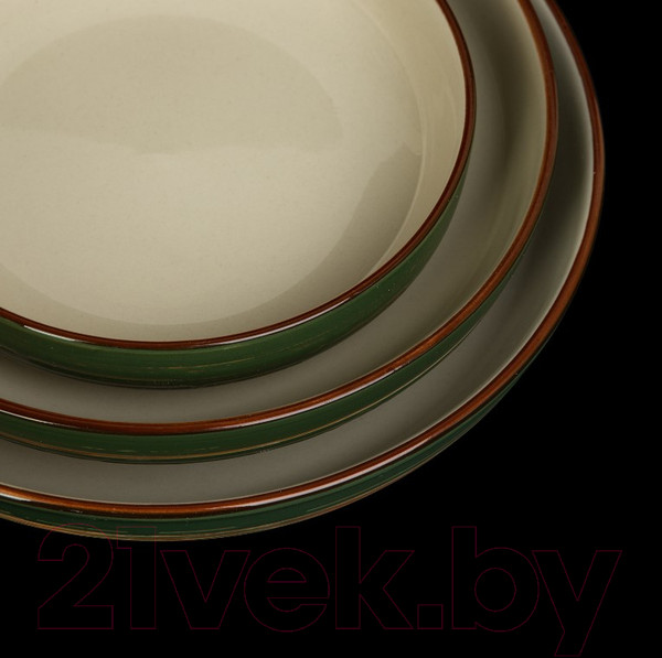 Изображение товара Салатник Luxstahl China Town HM04111-8 / фк8508 (слоновая кость/зеленый)