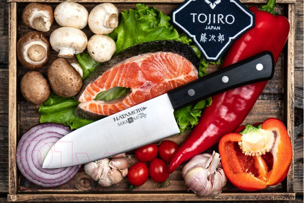 Изображение товара Нож Hatamoto Японский Шеф Сантоку JPC-002