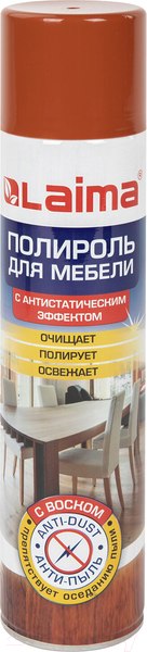 Изображение товара Полироль для мебели Laima Антипыль / 606511 (300мл)