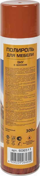Изображение товара Полироль для мебели Laima Антипыль / 606511 (300мл)