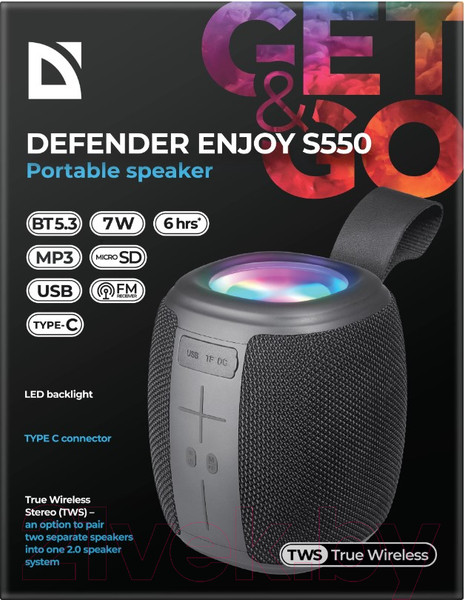 Изображение товара Портативная колонка Defender Enjoy S550 / 65553